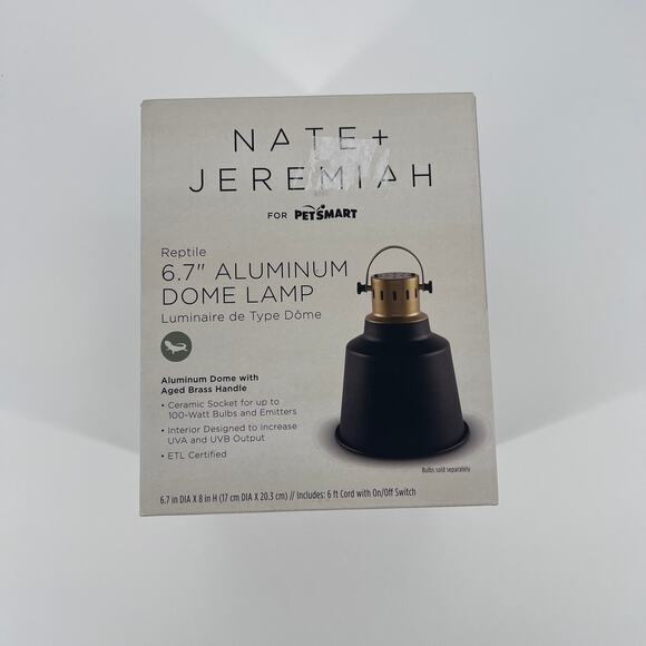 Nate + Jeremiah 6.7 Aluminum Dome Lamp For Reptile Tank - Picture 1 of 6